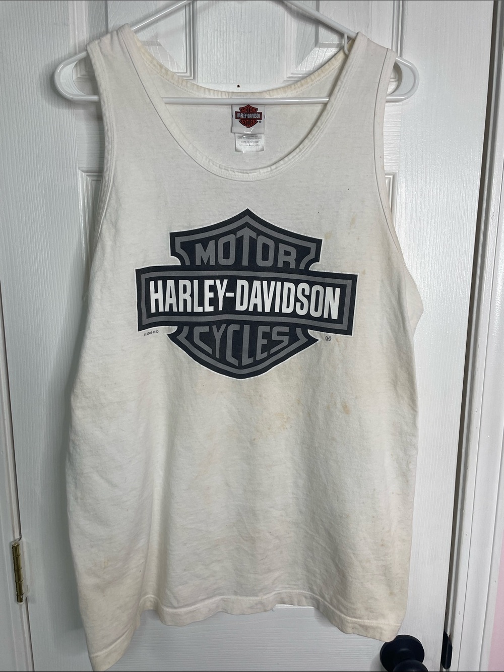 Harley-Davidson White Logo Tank Top